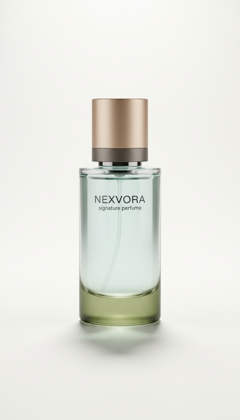 Signature perfume bottle with crystal clarity