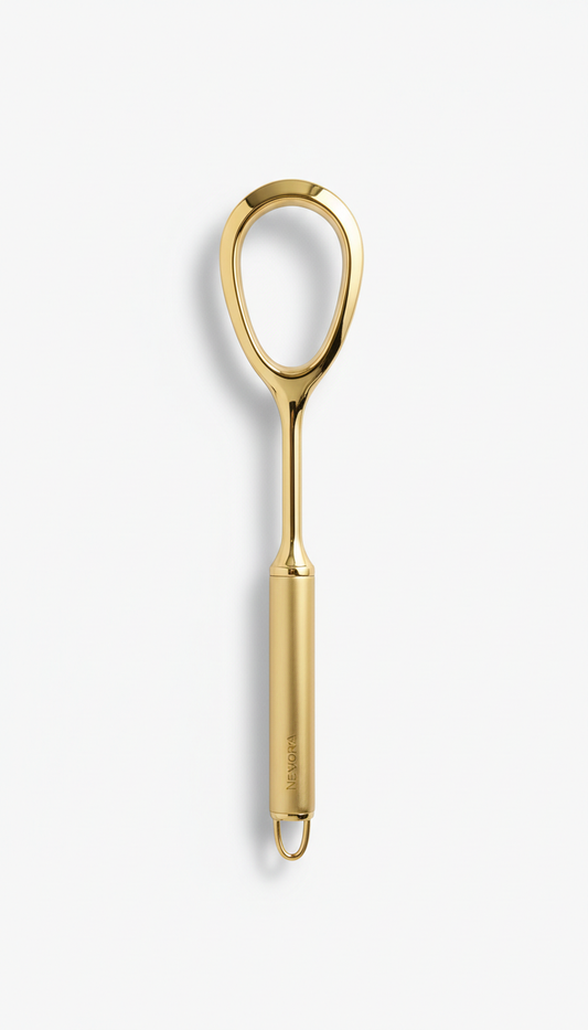 Luxury gold-plated kitchen utensil set
