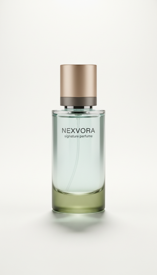 Signature perfume bottle with crystal clarity