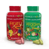 Balance of Nature Fruits & Veggies Whole Food Supplement 180 Capsules