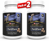 Purina Pro Plan FortiFlora Chewable Canine Supplement 45 Tablets (pack of 2 )