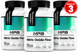 Nitric Oxide Flow Blood Pressure Support Improve Circulation-Natures Pure Blend 60 capsules(PACK OF 3)