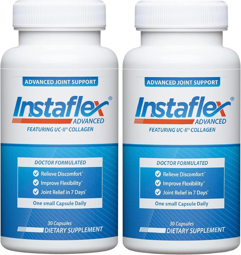 Instaflex Advanced Joint Support Supplement – UC-II Collagen – 30 Capsules Each – Pack of 2 (60 Total)