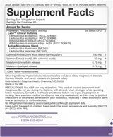 Peptiva Probiotics + Sleep Support 26 Billion CFU – 60 Vegetarian Capsules Each, Pack of 2 (120 Total) – Factory Sealed