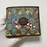 Unused Gucci x Disney Donald Duck GG Folding Wallet with Box & Bag
