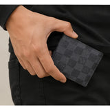 Louis Vuitton Multiple Bifold Wallet Damier Graphite Canvas Black