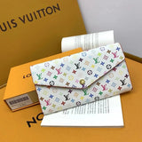 Louis Vuitton Monogram Multicolor Sarah Wallet NM – White Litchi