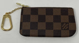 Louis Vuitton Key Pouch Cles Damier Ebene Coin Card Wallet