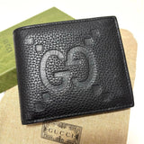 Gucci Jumbo GG Bifold Wallet – Black Leather with Box