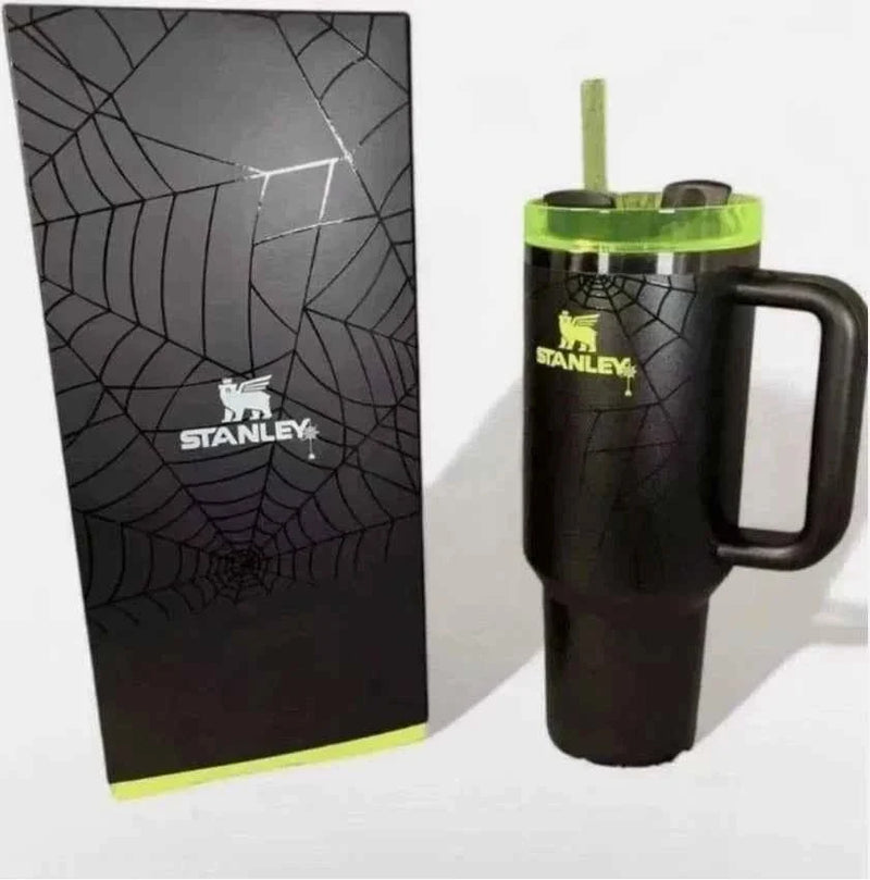 Stanley Halloween Web Glow H2.0 FlowState Tumbler 40oz Limited Edition New Free Shipping