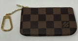 Louis Vuitton Key Pouch Cles Damier Ebene Coin Card Wallet