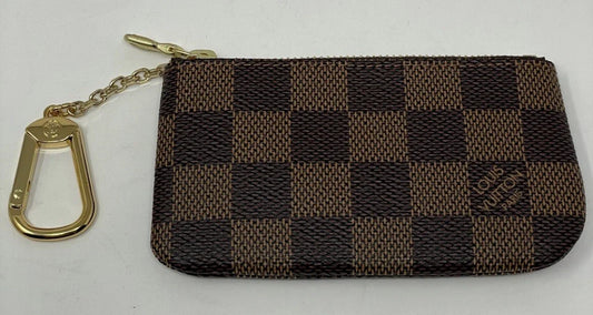 Louis Vuitton Key Pouch Cles Damier Ebene Coin Card Wallet