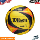 Wilson AVP OPTX Official Beach Volleyball Size 5 – Black/Yellow