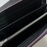 Coach C4452 Long Zip Wallet with Strap Purple Signature New