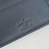 Luis Style Black Taurillon Leather Bifold Wallet for Men